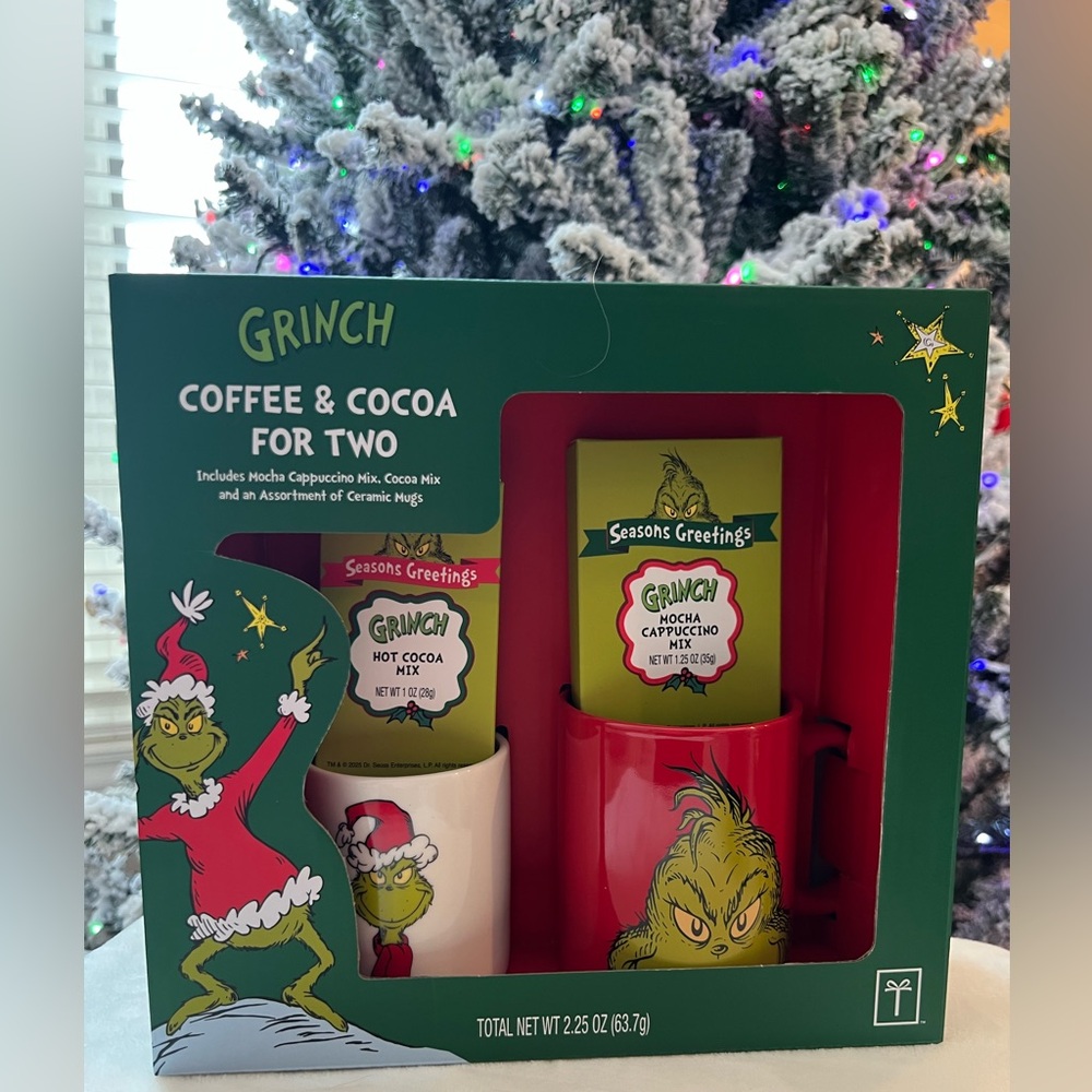 Grinch Coffee‎ & Cocoa for Two Gift Set – NEW in Box